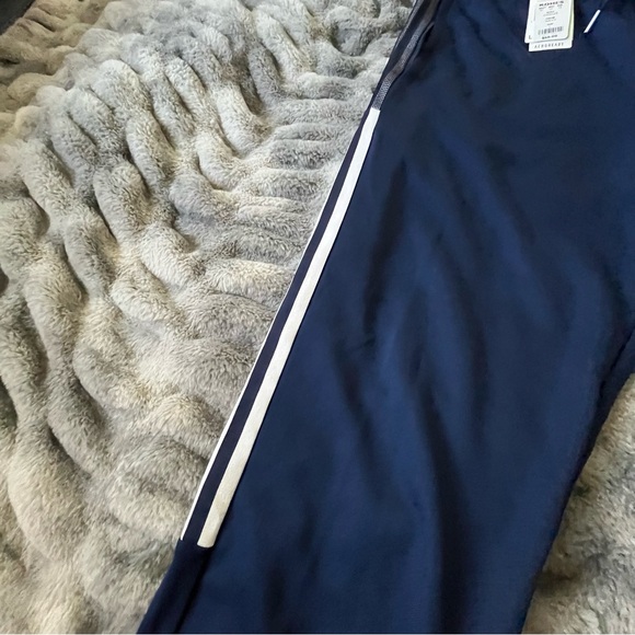 Adidas Navy Joggers with White Stripes (NWT) 💙 - Picture 3 of 6